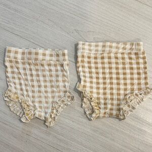 Plaid Ruffle Diaper Covers for Kids